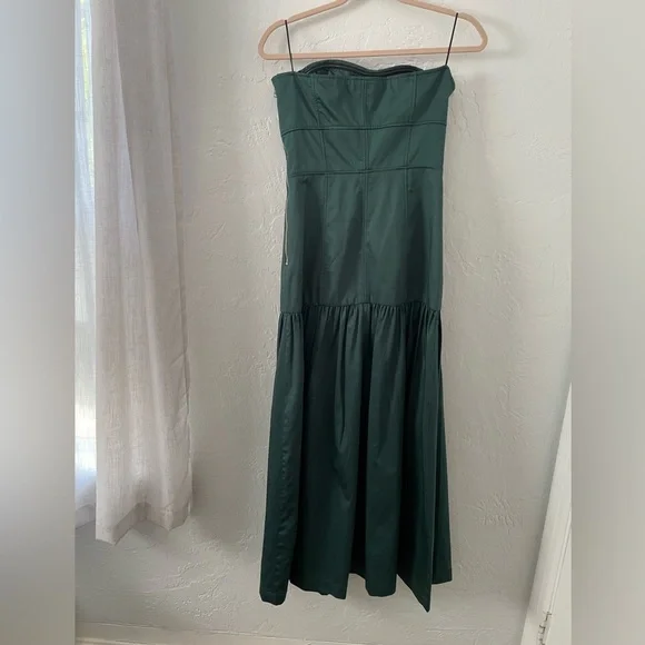 Zara Topstitched Midi Dress - Picture 8 of 17